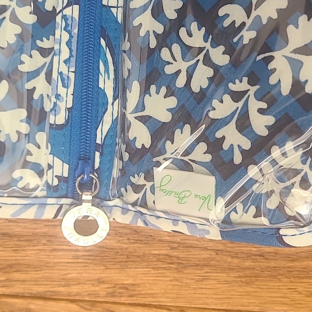 NWOT Vera Bradley Blue Lagoon jewelry roll - Picture 5 of 6
